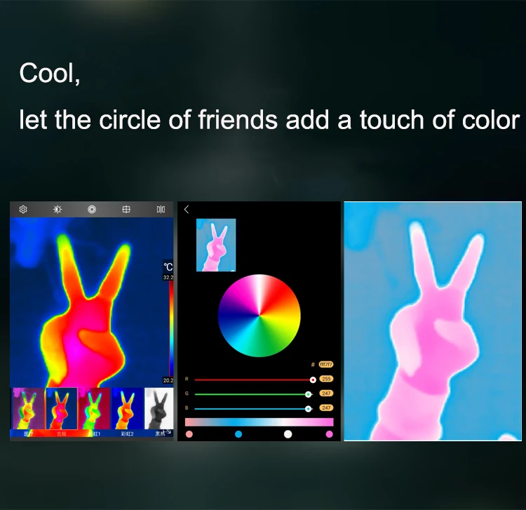 XEAST MobIR Air Thermal Imaging Camera, MobIR Air Thermal Imager per Smartphone Type-C Android e iOS