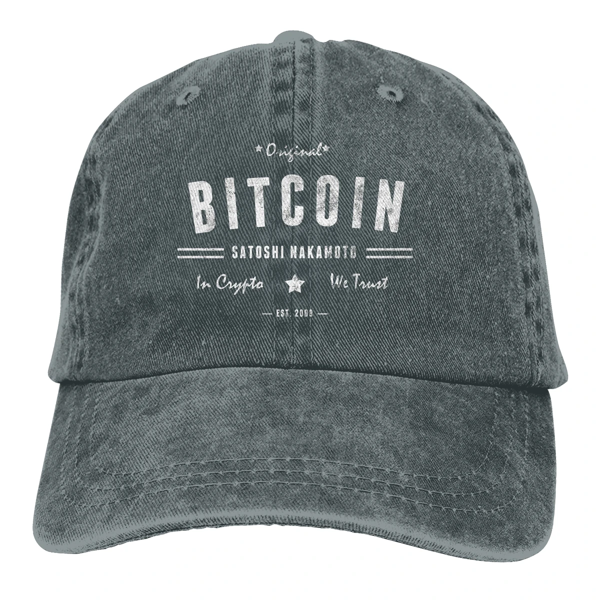 Original Satoshi BTC Crypto Baseball Caps Peaked Cap Bitcoin Cryptocurrency Miners Meme Sun Shade Hats for Men