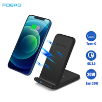 20W Wireless Charger For iPhone 14 13 12 11 XS X XR Charging Dock for Samsung S21 S20 S10 Xiaomi Mi 11 Fast Chargers