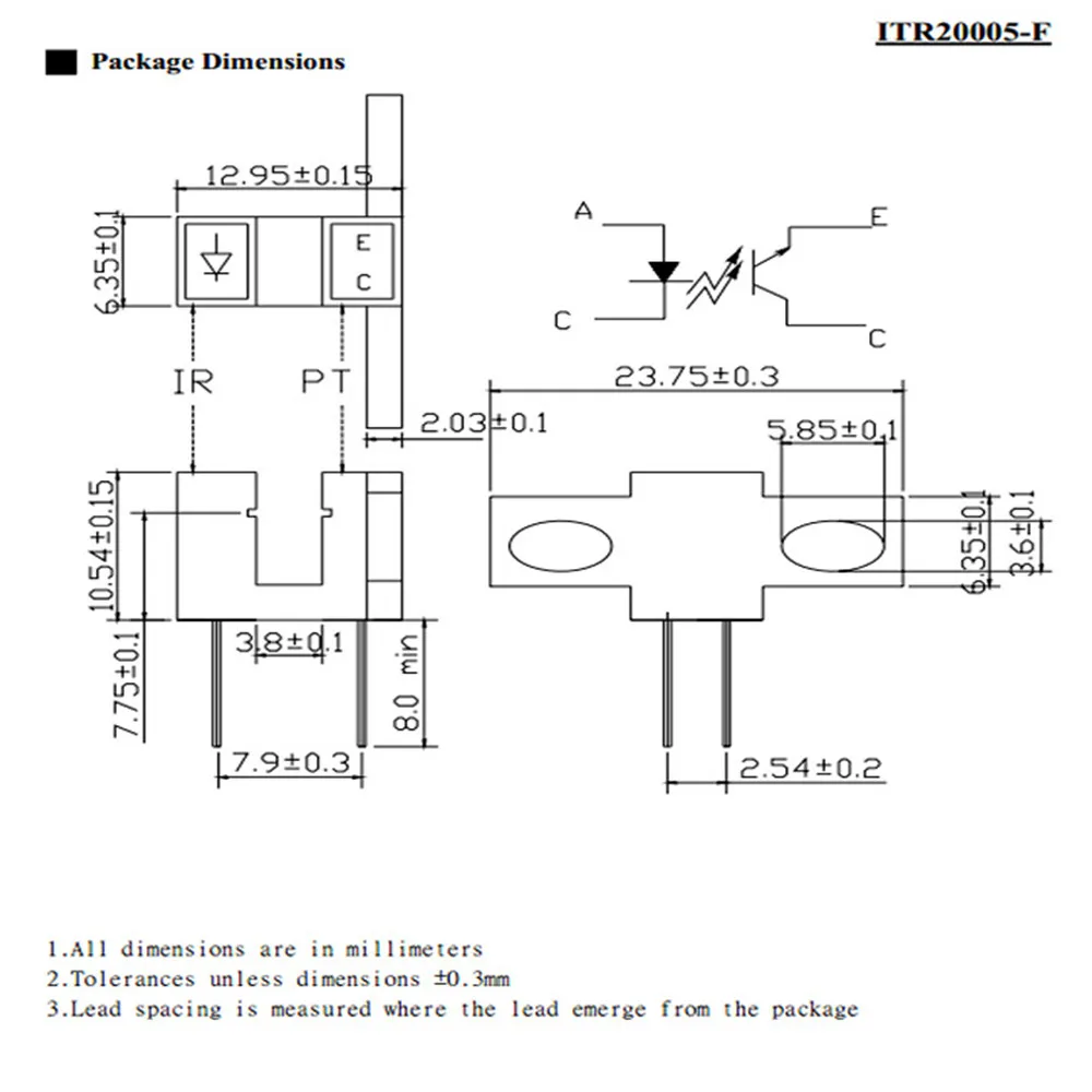 10PCS ITR20005 ITR20005-F ประเภทเกียร์อินฟราเรด Photoelectric Switch เซนเซอร์โฟโตอิเล็กทริก