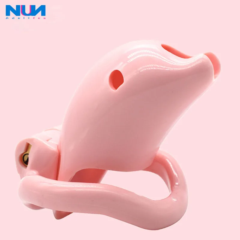 Male Chastity Device With 4 Penis Curved Snap Rings Dolphin Design Sex Toys For Men Chastity Lock Cage Penis Sleeve