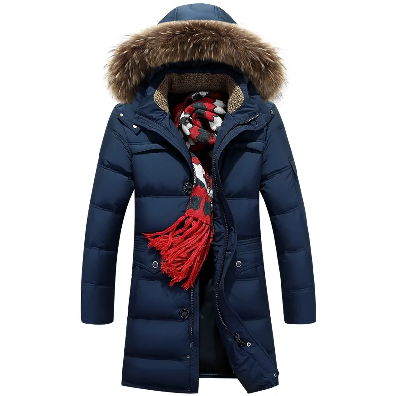 2023 Men Winter Hot Coat Mens Parka Cotton Padded Jackets man New Warm Slim Zipper Fashion Down Jacket M-4XL