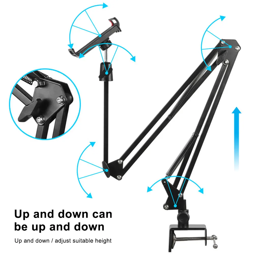 10'' Dimmable Ring Fill Light with Camera Tripod Table Stand Aluminum Control Tripod Stand for Youtube Live Photo Studio Video