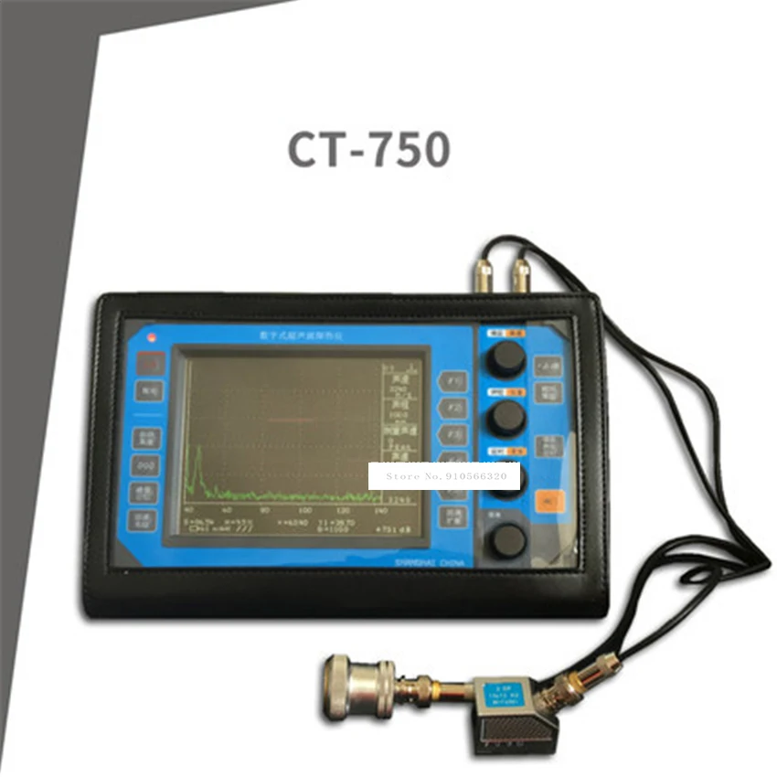CT-750 المحمولة الرقمية بالموجات فوق الصوتية للكشف عن الخلل هيكل معدني الصلب لحام عيب الكراك الخلل الكاشف 220 فولت 0 ~ 6000 مللي متر رائجة البيع