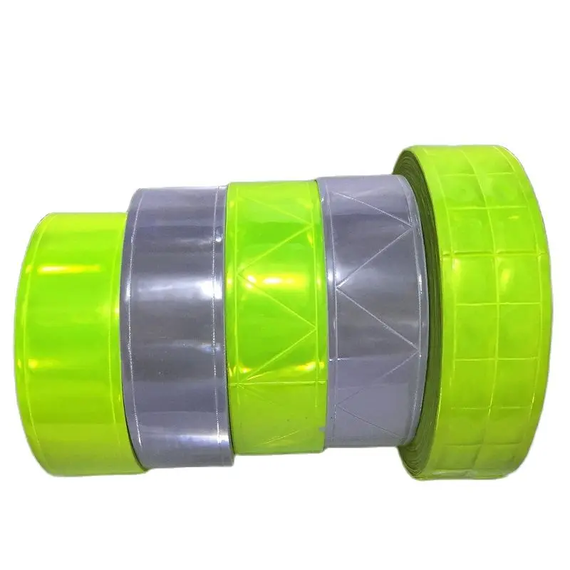 5CM*5M PVC Reflective Warning Tape Safety Clothing Accessories PVC Strip Sewing For Garment