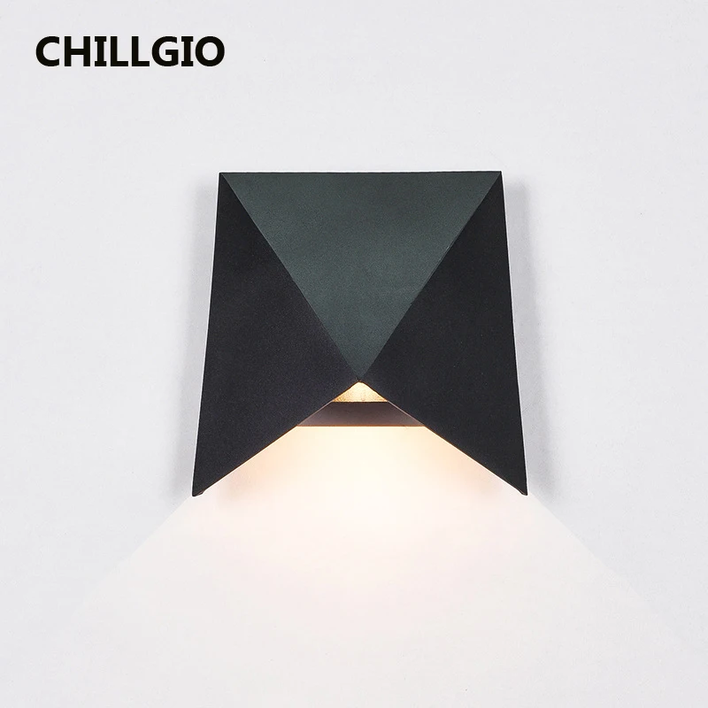 CHILLIGO Outdoor LED Wall Lamps Waterproof Minimalist Aluminum Lighting Hotel Bedroom North Europe Home Deco Indoor Light Design