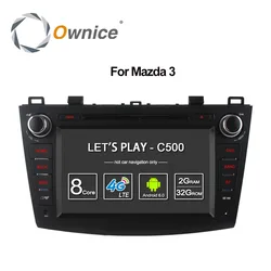 Samochodowy odtwarzacz DVD odtwarzacz dla mazdy 3 2008-2013 ekran Ownice WIFI Radio Ownice C500 Octa 8 rdzeń Android 6.0 nawigacja GPS OBD DVR wsparcie 4G