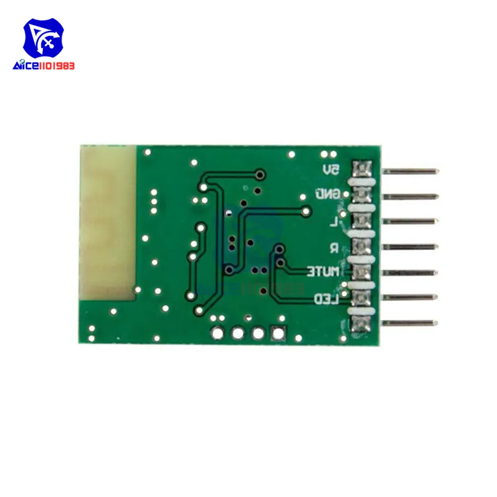 diymore Bluetooth 4.2 Receiver Audio Stereo Module 3.7V/5V Mono 7PIN Output Speaker Amplifier Board with Capacitor Resistor