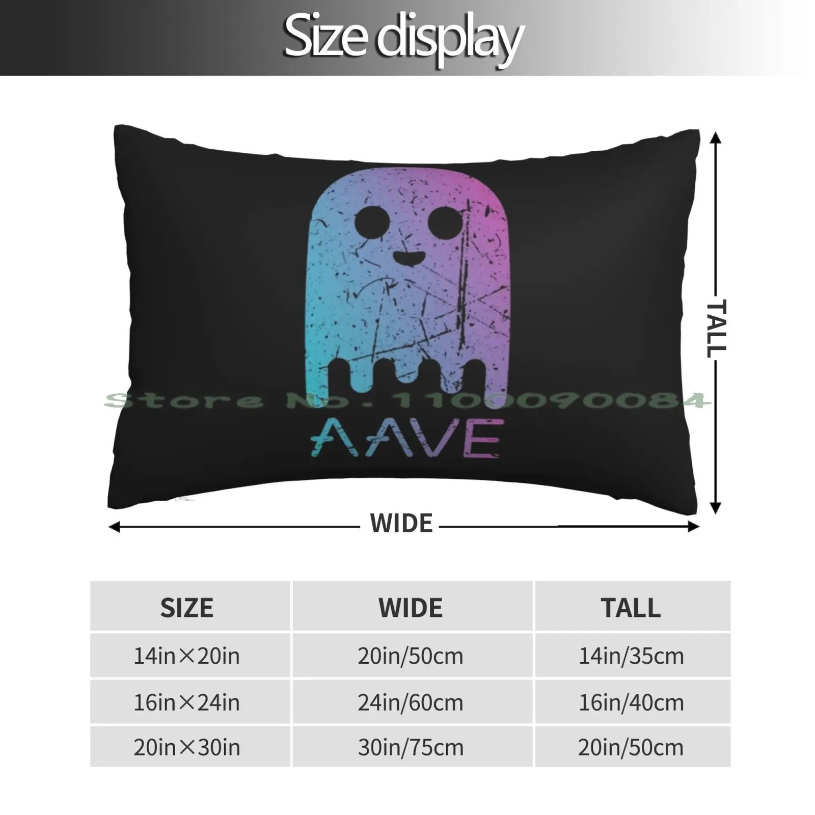 Aave Crypto Currency Ethereum Altcoin Vintage Pillow Case 20x30 50*75 Sofa Bedroom Shiba Inu Dogecoin Cryptocurrency Shib Coin