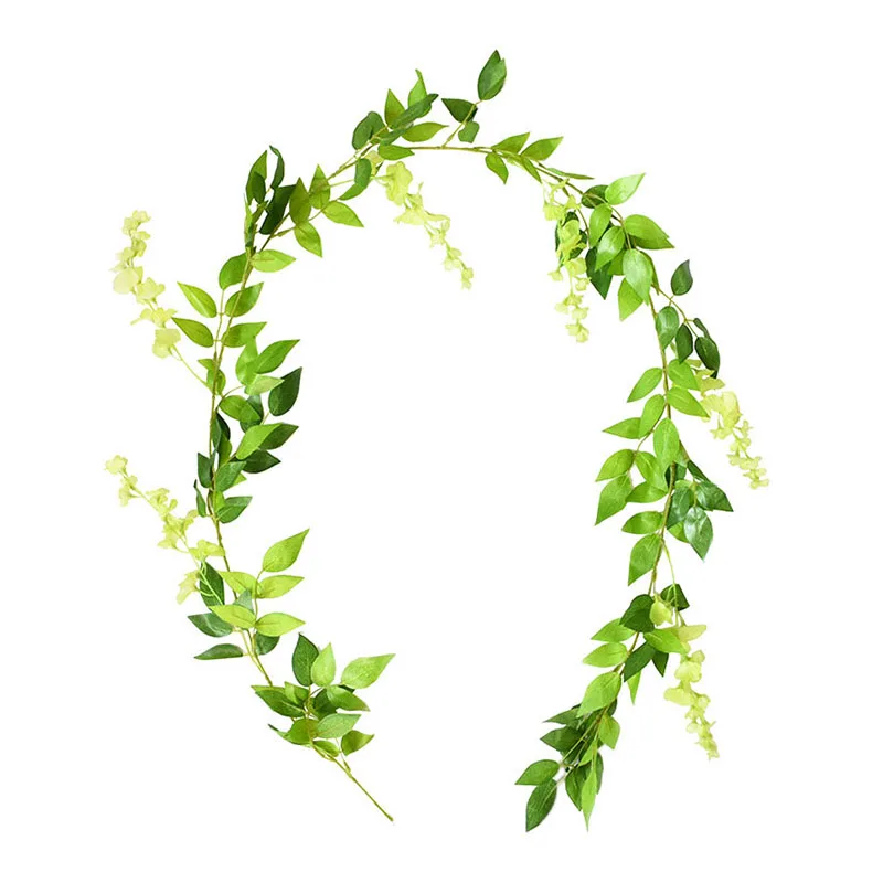 180 cm gefälschte Efeu Glyzinien Blumen künstliche Pflanze Rebe Girlande für Zimmer Gartendekorationen Hochzeit Bogen Babyparty Blumendekor – Detail 8
