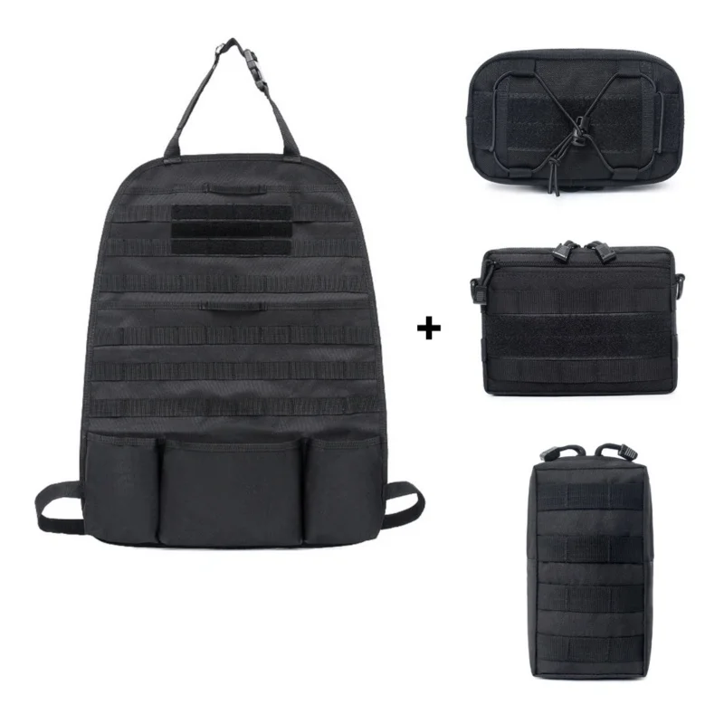 Outdoor Hunting Survival First Aid Bag Military Compact EDC Pack 4PCS with Tactical Multifunctional Waist Bag