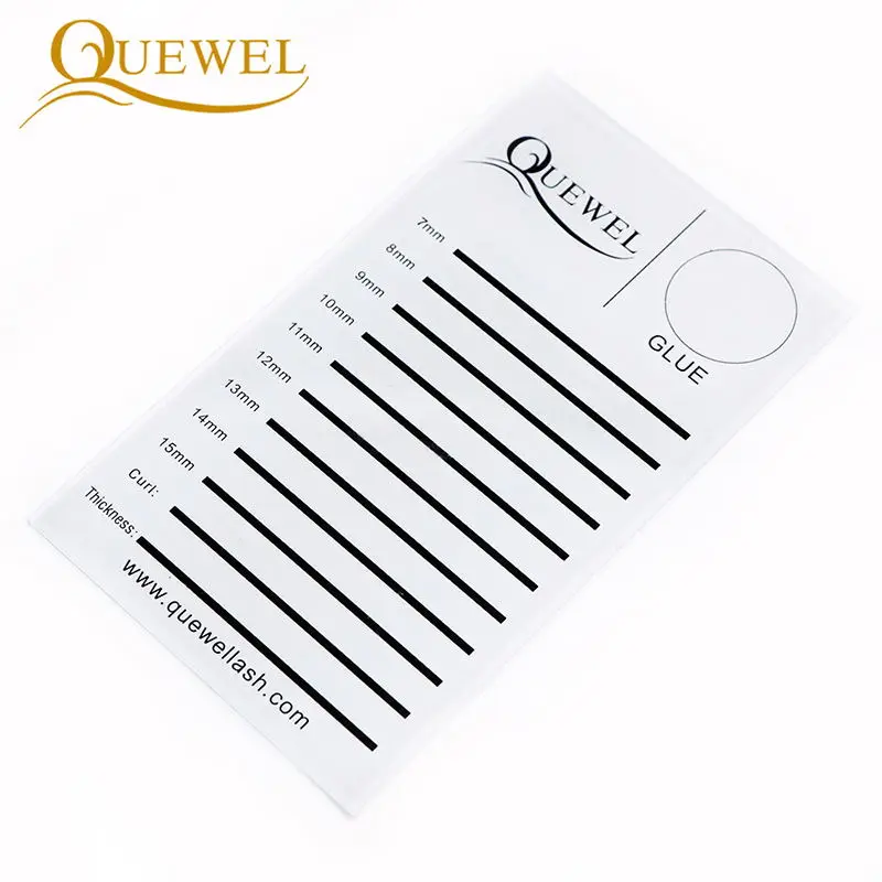 Quewel-Kit de entrenamiento de pestañas postizas, herramientas de práctica, extensión, pegamento, pinzas, esponja, juego de maquillaje