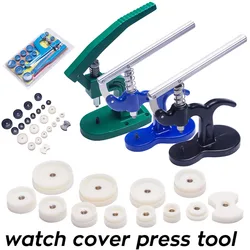 Watch Case Press Tool Watch Fitting Dies Back Cover Remover Closer Pressing Machine Watch Cover Capper Presser Repair Kit Tools