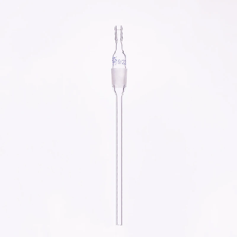 

Straight suction connector,External grinding,Male 19/22,Lower glass tube length 153mm,Air duct,Snorkel,Glass gas pipe