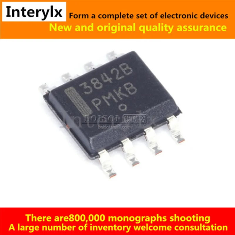 10Pcs/Lot UC3842BD1R2G UC3842BD1R2 UC3842BD UC3842B UC3842 IC REG CTRLR BST FLYBK ISO 8SOIC