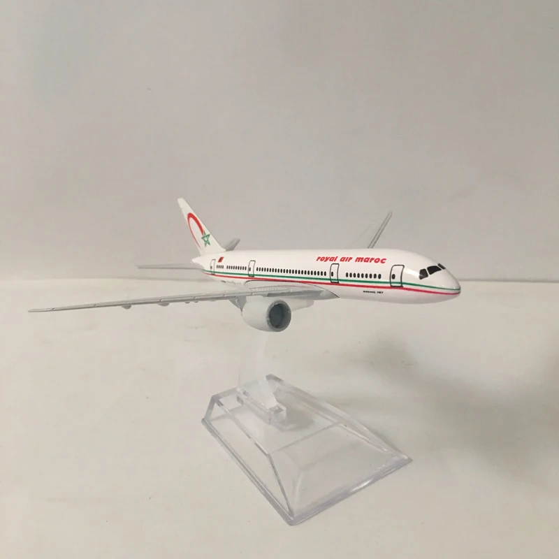 JASON TUTU 16cm Royal Air Maroc Boeing 787 Model samolotu Diecast Metal Samoloty w skali 1/400