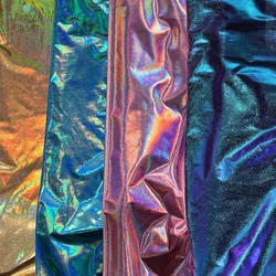 150cm*50cm Stretch Shiny Gold Bronzing Spandex Fabric Colorful Laser Fabric for DIY Stage Cosplay Costume Dress