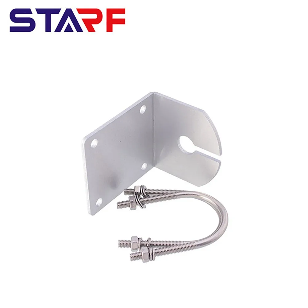 Antenna a forma di L morsetto a L montaggio a parete Base per veicolo in acciaio inossidabile minatore di elio per esterni codice Clip per Antenna