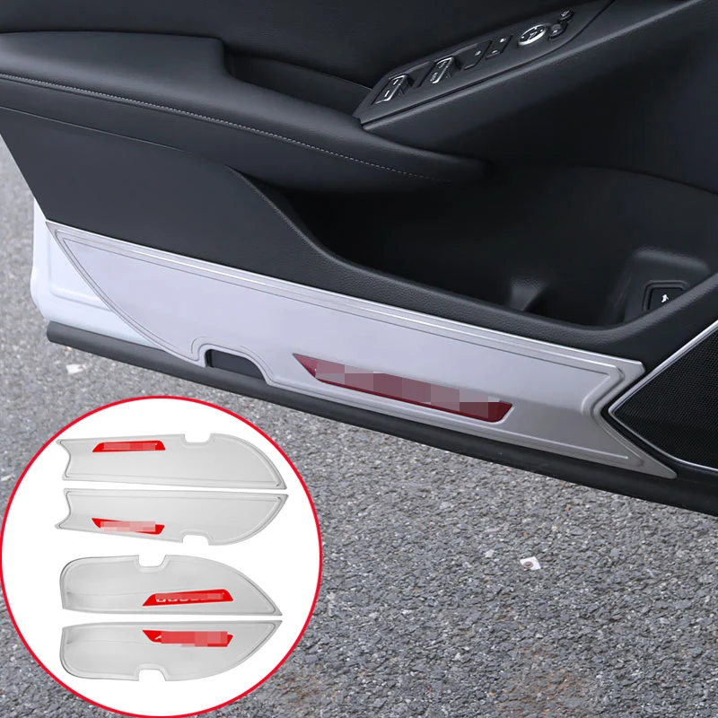 

for Honda 10th Accord 2018-2020 stainless steel Car Door Anti Kick Pad Protective Trim cover Car styling accessories 4pcs/set