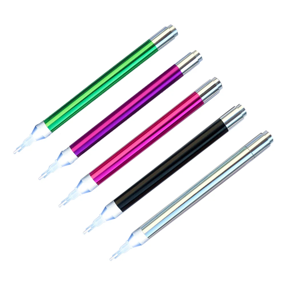 Battery Powered Lighted Point Drill Pen for Diamond Painting 5D Rhinestone Picture Embroidery Accessories DIY Tools New Arrival