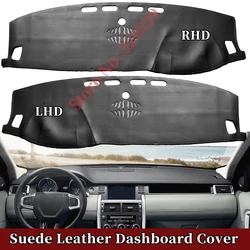 For Land Rover Discovery Sport HSE L550 2016 -2022 Car-styling Suede Leather Dashmat Dashboard Cover Pad Dash Mat Accessories