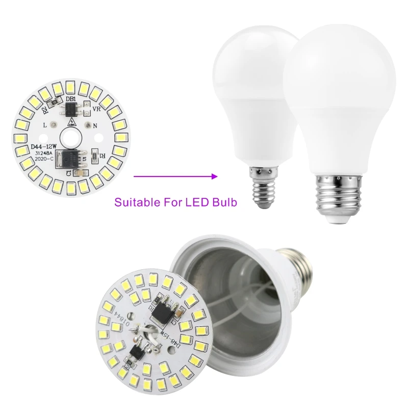 10 sztuk/partia LED Chip 3W 5W 7W 9W 12W 90 lumenów/W 2835SMD okrągłe światła koraliki do żarówki AC 220V-240V żarówki żarówki oświetlenie lampy