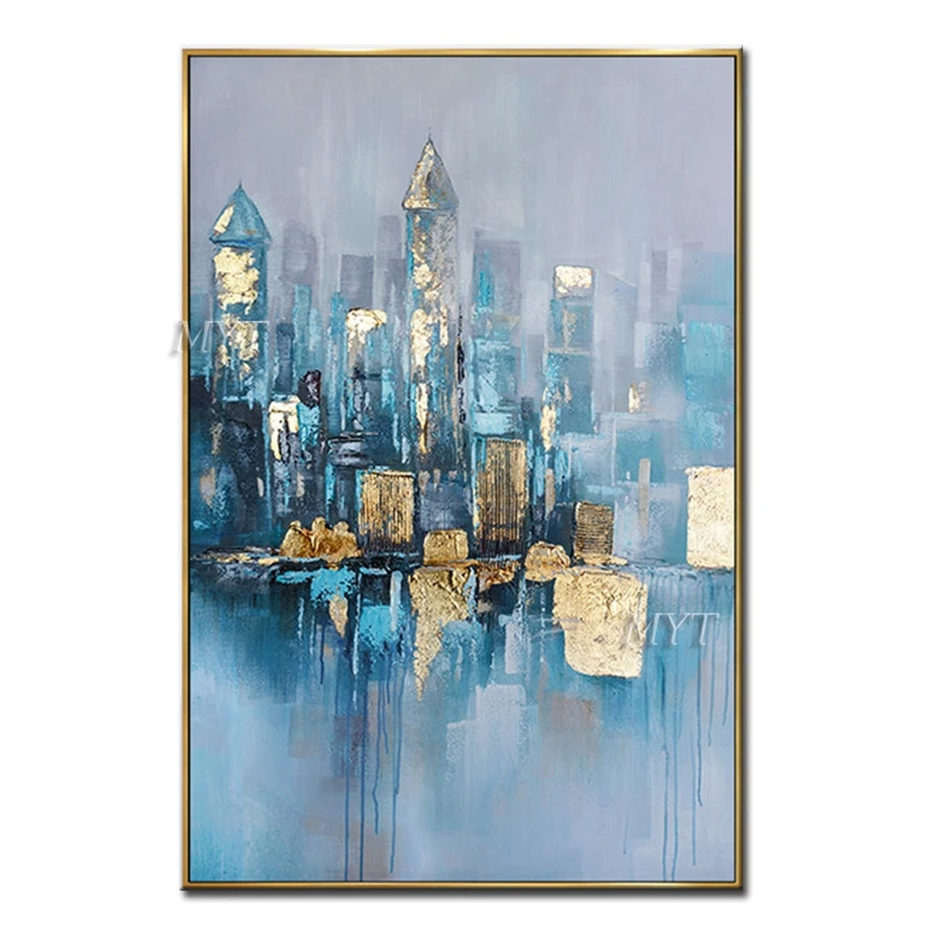 100% Handpainted Abstract Oil Paintings On Canvas Modern Wedding Decor Wall Mirage Pictures Home Decoration Unframed Painting