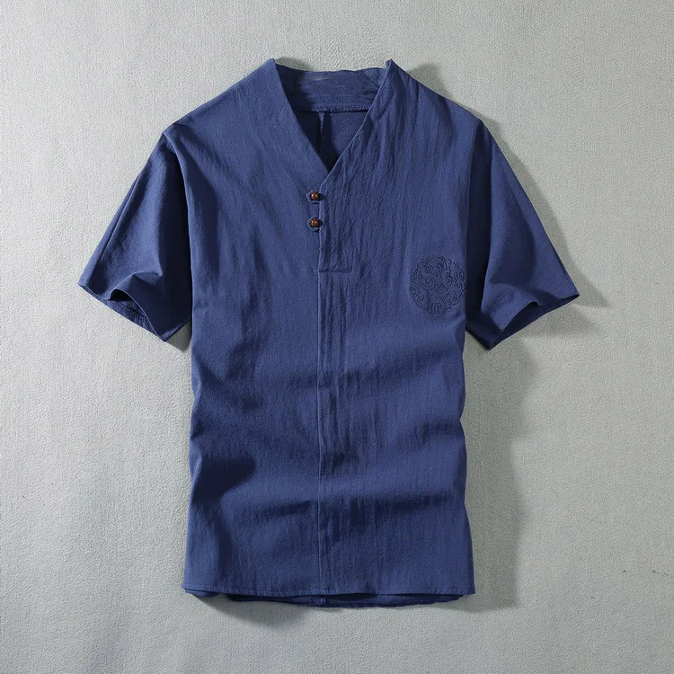 Chándal de talla grande para hombre, Camiseta corta de lino, traje de verano de 160kg, 5XL, conjunto de algodón para marido