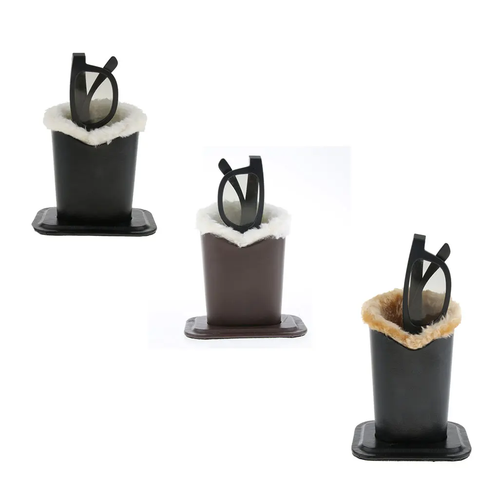 Eyeglasses Display Holder Case - Unique Fur Lining, Sunglasses Showcase Box
