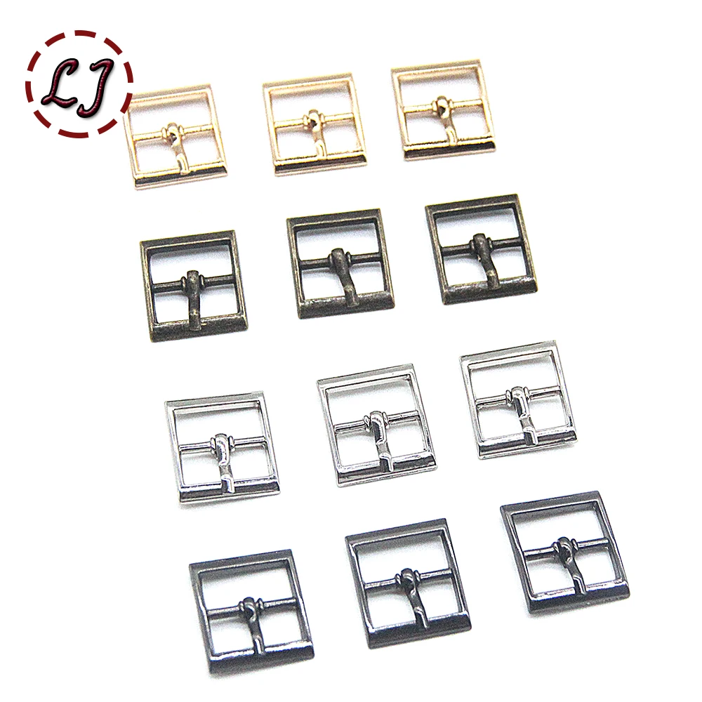 20pcs/lot 16mm silver bronze gold Square metal shoes bag Belt Buckles decoration DIY Accessory Sewing