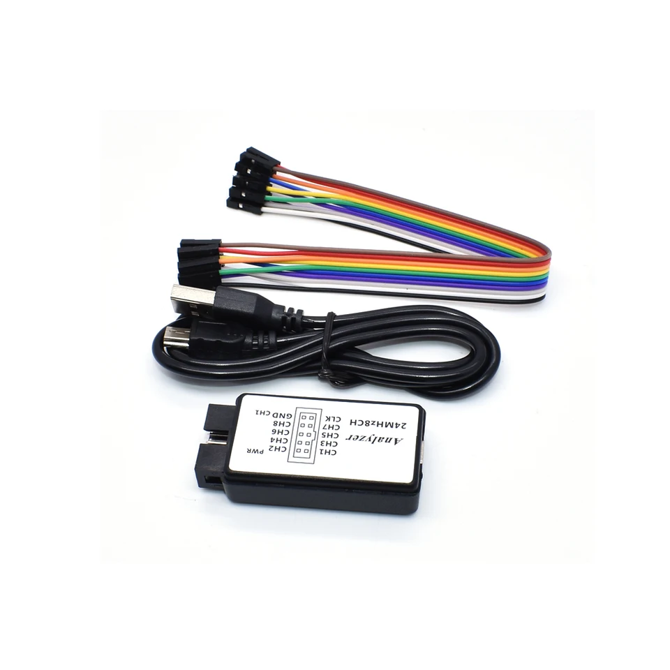 Usb Lojik Analizör 24 mhz 8 Kanal - Spı I2c Uart Can Dmx512 Profesyonel Usb Lojik Analizör 24 mhz 8 Kanal - Spı I2c Uart Can Dmx512 Profesyonel