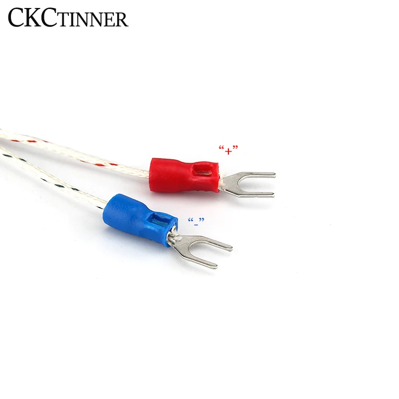 5mm Hole Washer K/E Type Thermocouple Temperature Sensor Probe 1/2/3/4/5M Cable For Industrial Temperature Controller