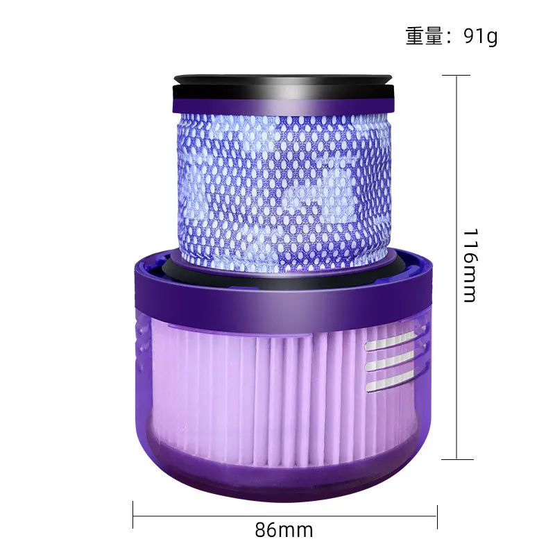 ล้างทำความสะอาดได้ใหญ่กรองสำหรับ Dyson V10น้ำหนักเบาดิจิตอล Slim FLUFFY/SV18ทำความสะอาดเครื่องดูดฝุ่นไร้สายกรอง