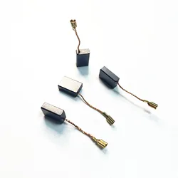 10pcs Replacement of DCA S1M-FF05-100B/FF06-100/FF-125A Angle Grinder Carbon Brush 5X10X15mm Mini Drill Electric Grinder