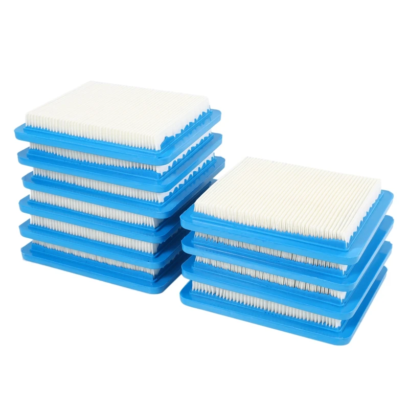 10 Pack 491588S Air Filter Replace For Briggs Stratton 491588 4915885 Flat Air Cleaner Cartridge Lawn Mower Filter