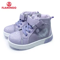 FLAMINGO Autumn Felt High Quality PURPLE Kids Boots Size 22-27 Anti-slip Shose for Girl Free Shipping 212B-Z5-2509