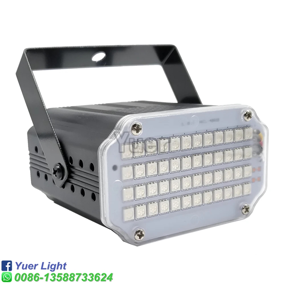 48LEDs RGB 3IN1 Led Strobe Light Remote Sound Control Wash Beam 2IN1 Stage Lights Party DJ Bar Disco Stroboscope Lamp Par Light