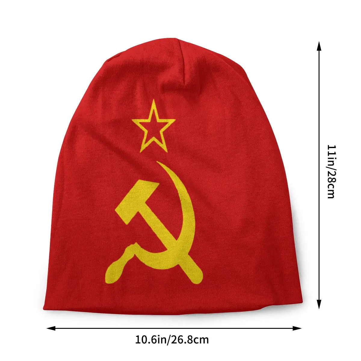 USSR Hammer And Sickle CCCP Russian Soviet Flag Bonnet Hat Knit Hat Hip Hop Skullies Beanies Hats Spring Warm Dual-use Caps