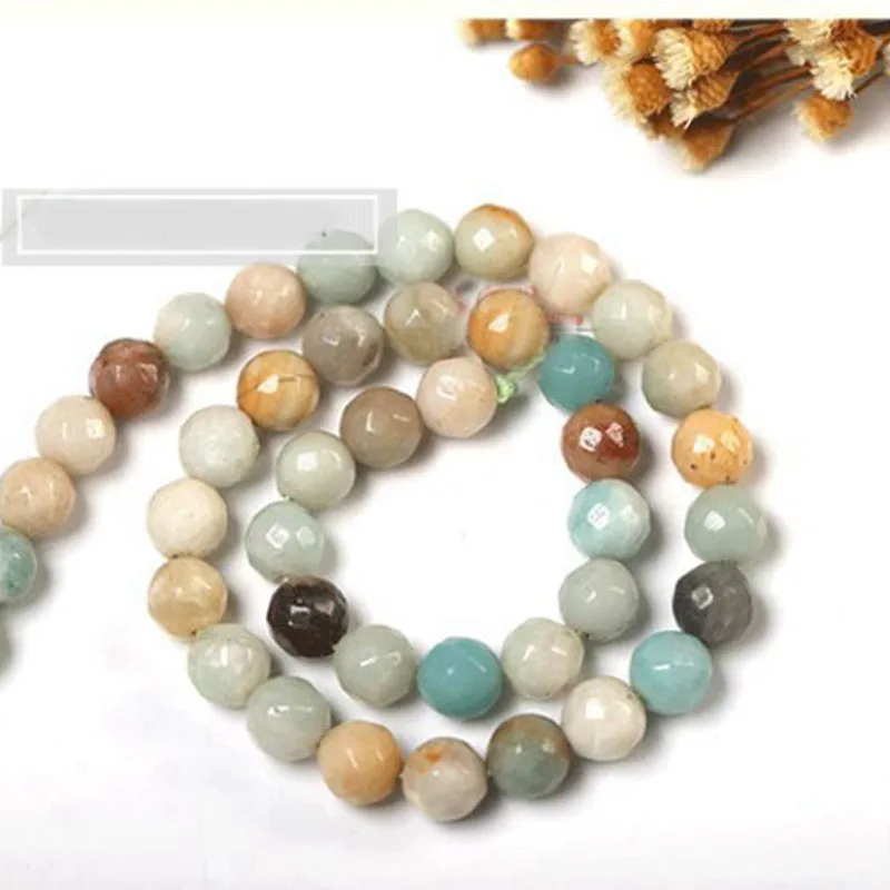 Natural Amazonite Stone 4/6/8/10/12mm Necklace Bracelet Jewelry Loose Beads 15 Inch wk78