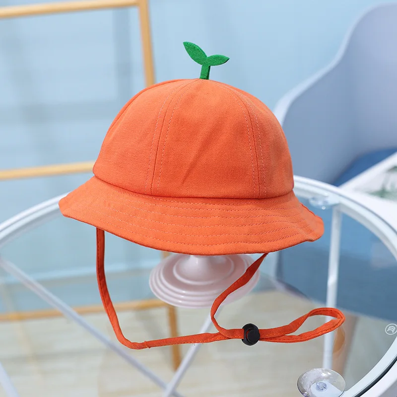 2021 solid color Bucket Hat Fisherman Hat outdoor travel hat Sun Cap Hats for children boys and girls 54