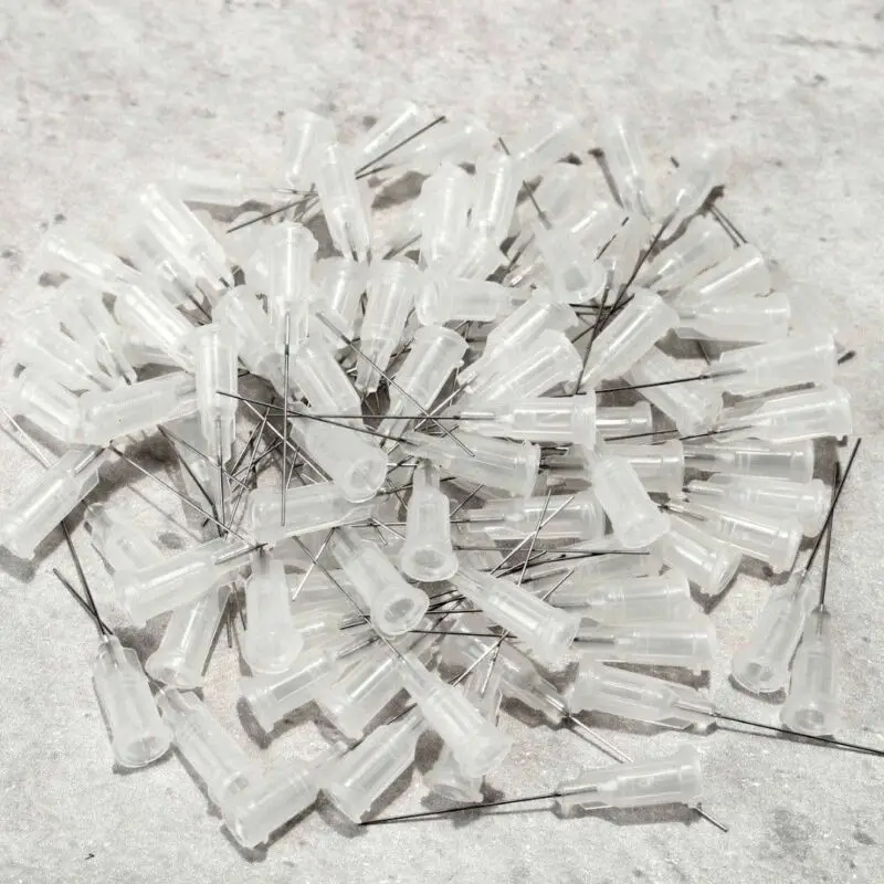 Ago di erogazione in acciaio 27G per controller di erogazione, testa di erogazione in acciaio di plastica 100 pezzi