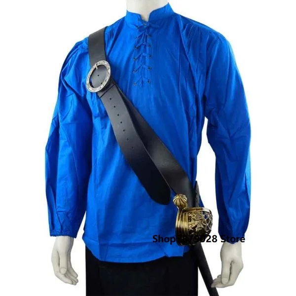 Spada medievale cintura cintura fodero fodero porta rana adulto uomo Larp cavaliere battaglia arma Costume pinza anello cintura cintura fondina