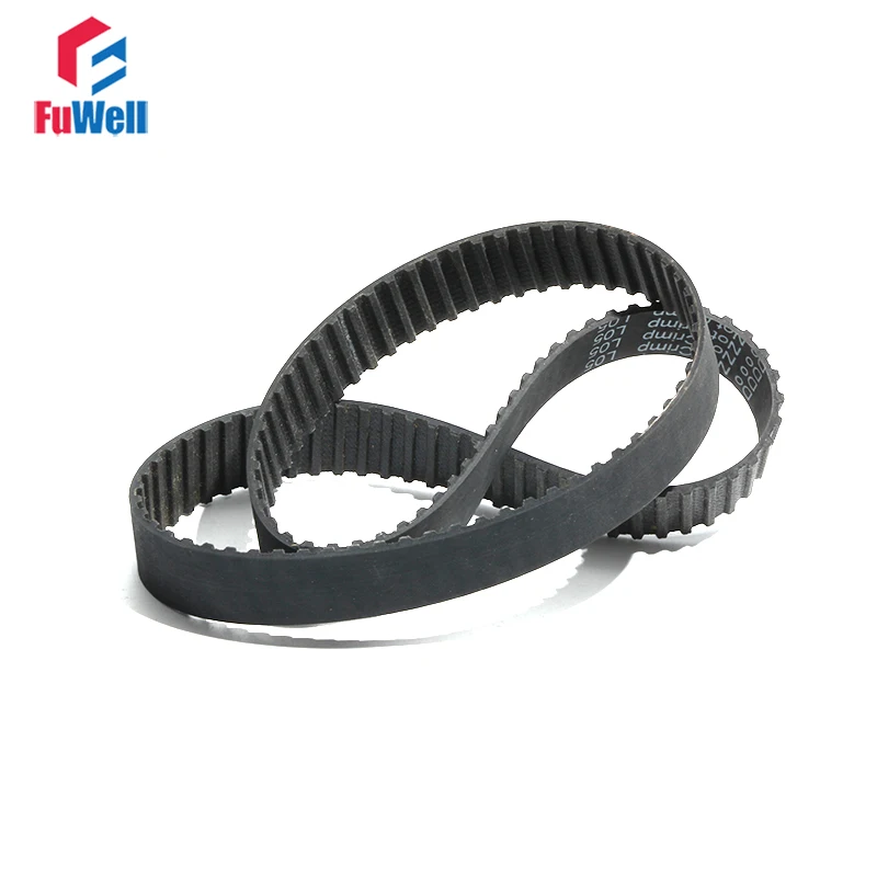 T5 Type Timing Belt T5-370/390/400/420/430/450 Black Rubber Belt 10/15/20/25/30/35/40/45/50mm Belt Width Toothed Pulley Belt