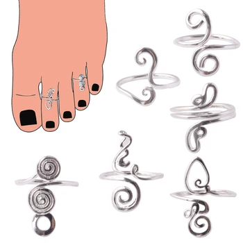 361L Surgical Steel Knuckle Foot Ring Open Toe Rings For Women Summer Beach Vacation…