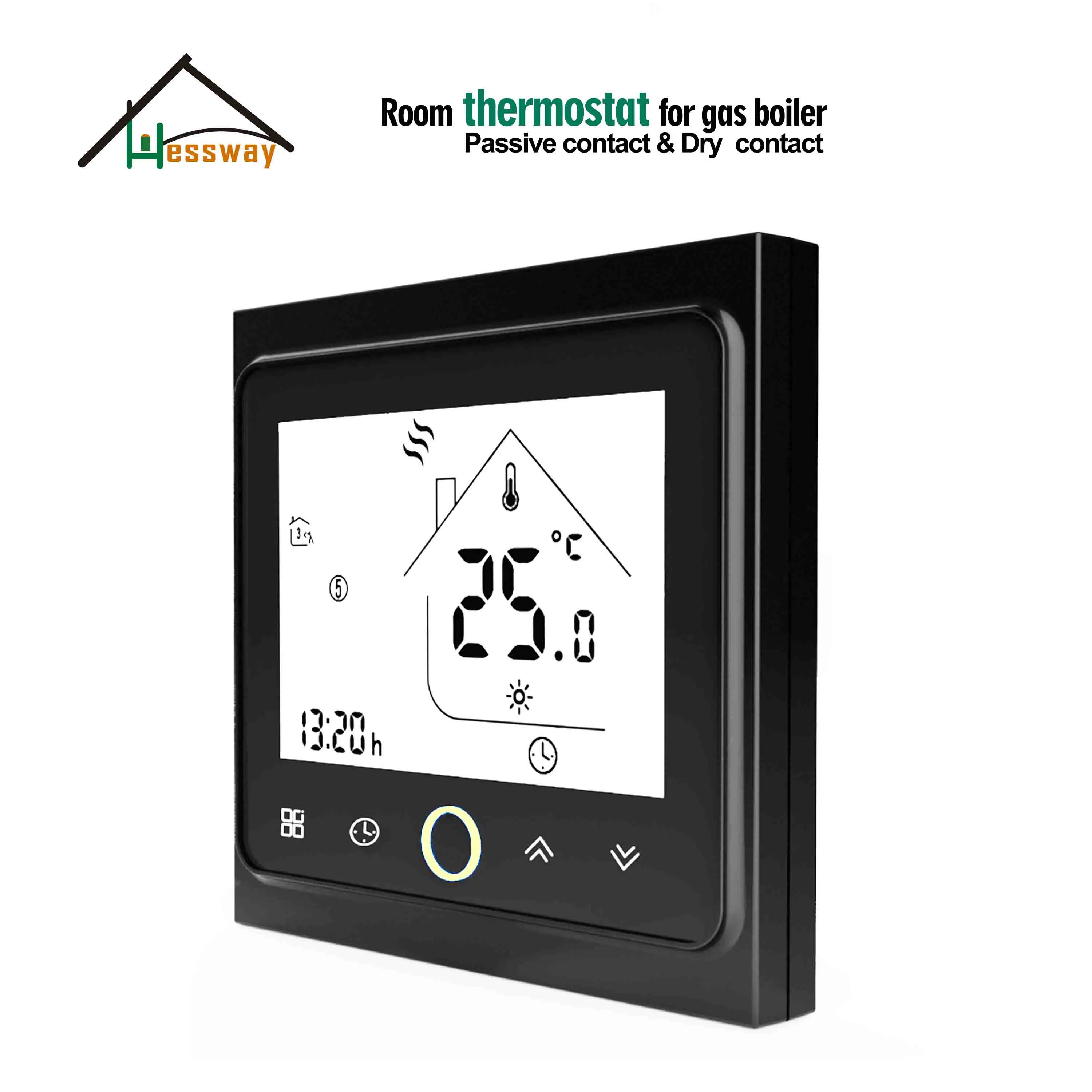 HESSWAY-termostato de caldera de Gas montado en la pared, contacto pasivo y seco, 24V, 220V