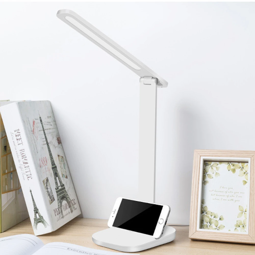 Coquimbo LED Table Lamp Built In USB Rechargeable Battery Brightness Adjustable White/Warm white/Natural Light LED Desk Lamp