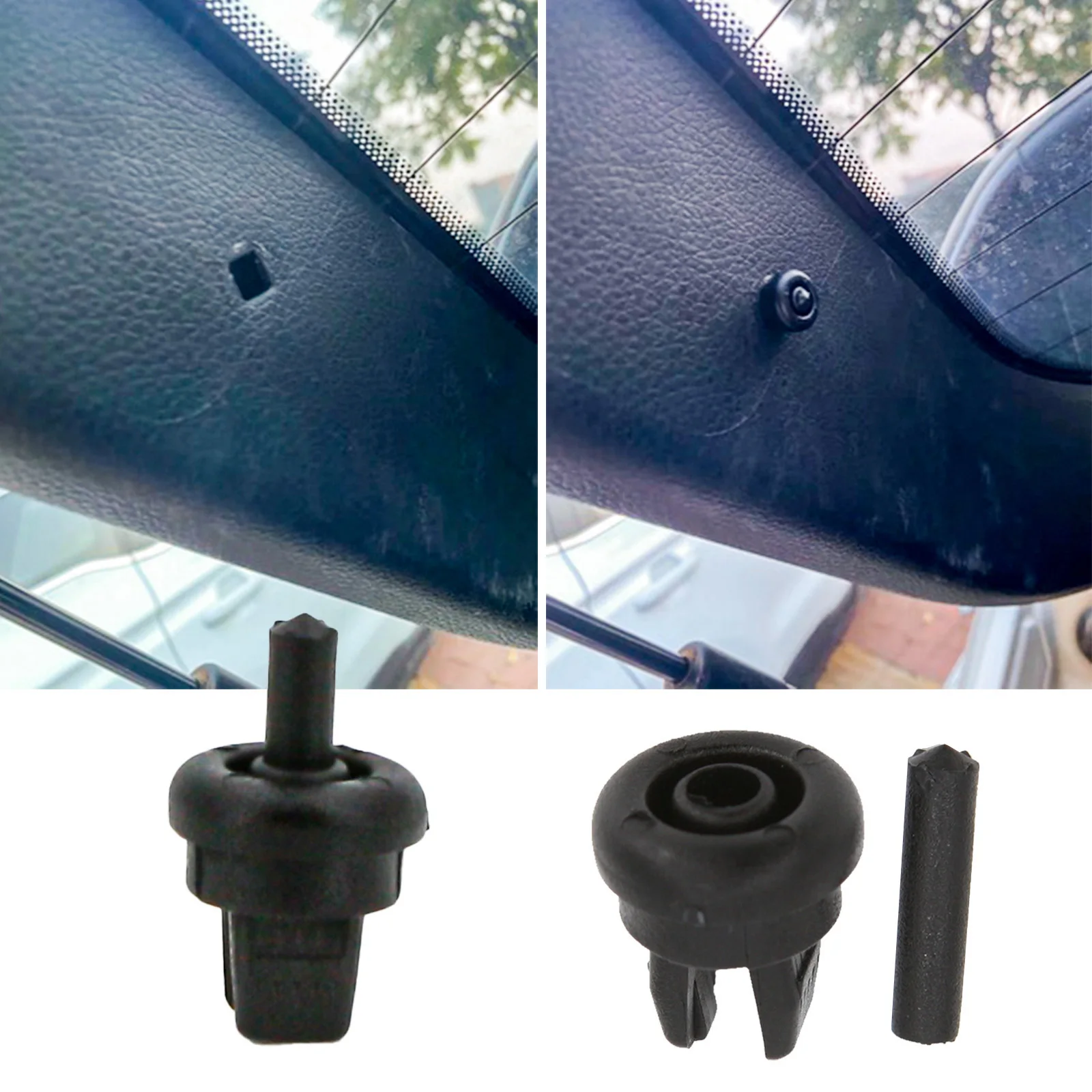 2pc Clips For Nissan Qashqai Dualis J10 J11 Note E11 Rogue sport Rear Boot Trunk Parcel Shelf String Hanger Brakcet