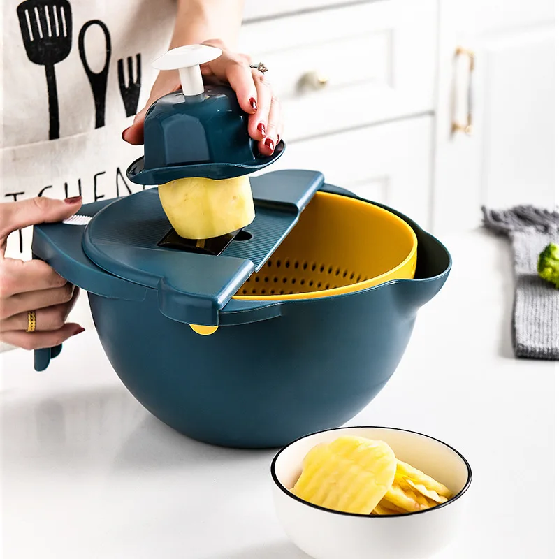 Kitchen Gadget Grater Vegetables Multi-Function Cutting Food Potato Carrot Veggie Grater Chopper Carrot Potato Cutting Tool