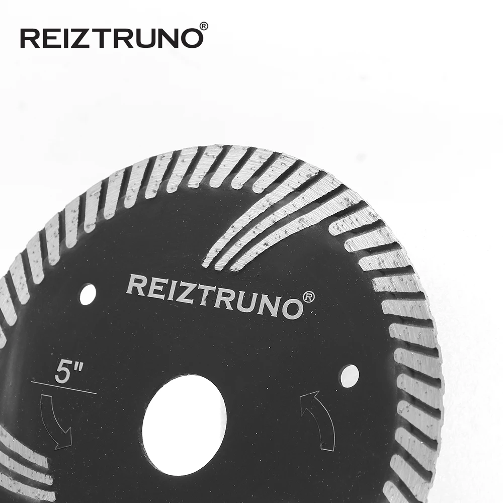 Reiztruno 5 "Batu Circular Saw Blade T-Tersegmentasi Blade Diamond 125 Mm untuk Batu Besi Beton Batu Pasir Premium Cutting cakram