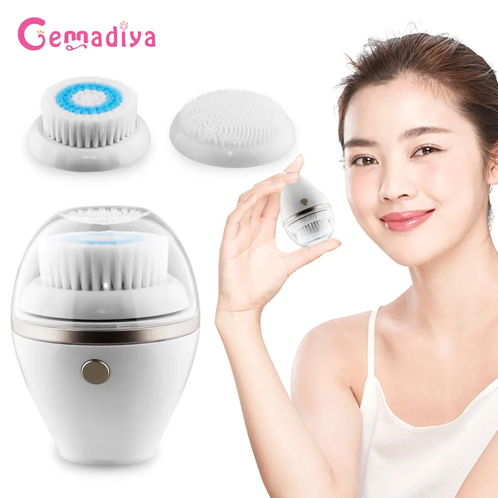 Electric Face Cleansing Devices Silicone Facial Washer Brush Facial Massager Skin Cleaner Sonic Vibration Deep Pore Cleaning